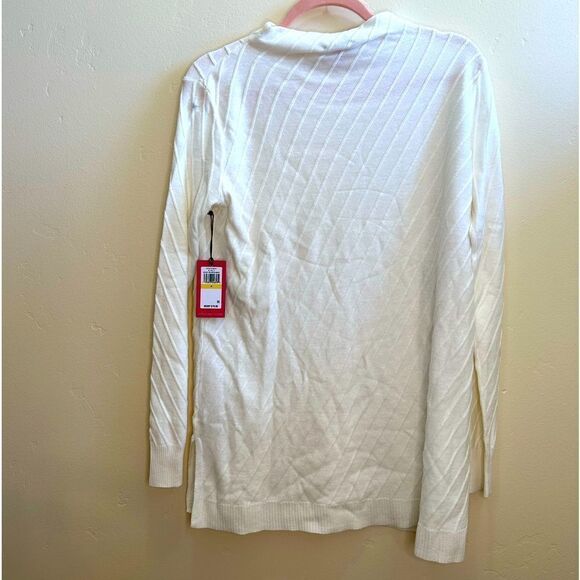 Vince Camuto Antique White Mock Neck Sweater Size Medium NWT - Picture 7 of 9
